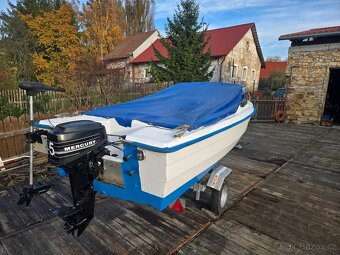 Lod, člun 5x1.9m, i vlek, motor elektrický start - 2