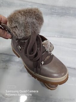 Kožené zimní boty Tamaris 37 - 2