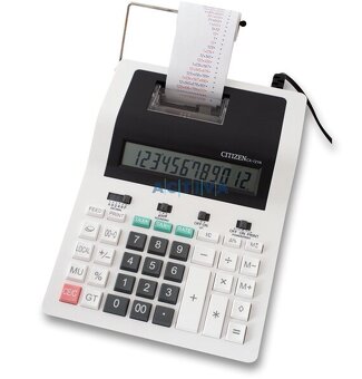 stolní kalkulátor s dvoubarevným tiskem citizen cx-121N nový - 2