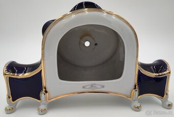 Krásné staré luxusní porcelánové torzo hodin Royal Dux - 2