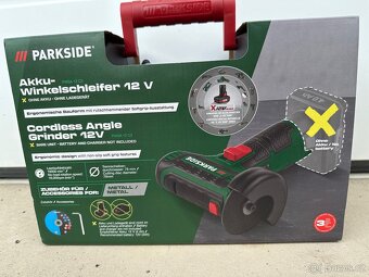 Parkside Aku úhlová bruska PWSA 12 C3 - 2