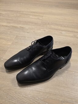 Polobotky Baťa vel. 44 černé kožené NOVÉ - 2