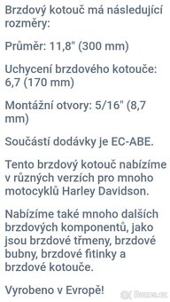 Harley davidson brzdový kotouč - 2