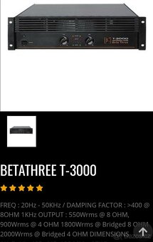 Zesilovač koncový beta 3000 - 2