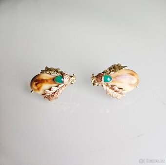 Zlaté náušnice s grandlí - 2