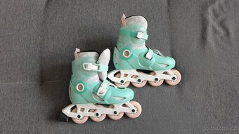 Dětské brusle Oxelo Play 5 mátové, 30 - 32 - 2