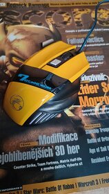 Nová herní myš - žlutá - 2
