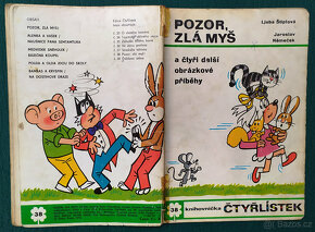 ČTYŘLÍSTEK č. 38/1974 POZOR, ZLÁ MYŠ hledaný - 2