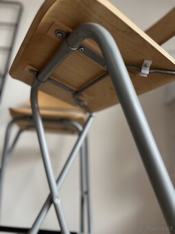 Skladácí barová stolička s opěrkou FRANKLIN, 74 cm IKEA - 2
