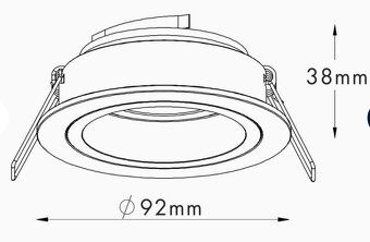 5 x Podhledové svítidlo ZUMALINE 92699 Chuck DL Round - 2