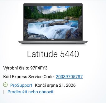 Zánovní Dell Latitude 5440 - záruka / Core i5-1345U / Win 11 - 2