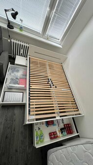 Postel 120×200 cm s úložným prostorem - 2