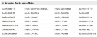 baterie PA3817U pro notebooky Toshiba Satellite (2.5hod) - 2