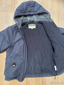 Zimní bunda s obrázkem bagru, vel. 122 - 2