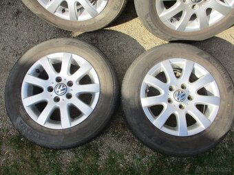 Alu kola 5x112 R15 ET 50 Pneu letní 195/65 R15 - 2