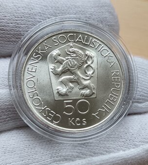 Stříbrná pamětní mince Československa 50kčs Kremnica 1978 - 2