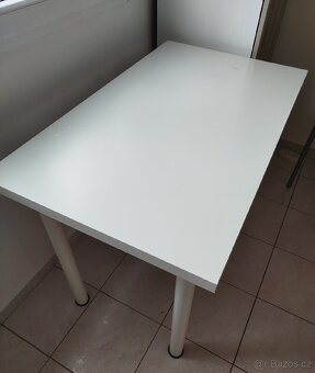 Bílý stůl Ikea Linnmon/Adils - 2