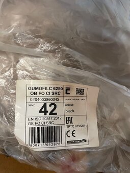 Zateplené holinky Gumofilc vel. 42 - NOVÉ - 2