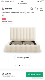 Postel 200x200, manželská postel, dvojlůžko - 2