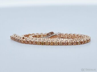 18k náramek s diamanty 1,37ct - certifikát GRA - 2