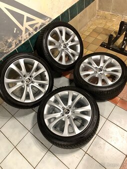 Alu kola Škoda R17 5X112 ZIMNÍ PNEU 225/45 R17 TOP STAV - 2