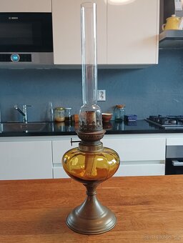 STAROŽITNÁ ART DECO PETROLEJKA GAUDARD, 20.–30. LÉTA - 2