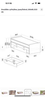 Dětská postel rozkládací s úložným prostorem - 2