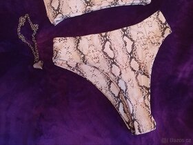 Dámské dvoudílné plavky - hadí bikiny - 2