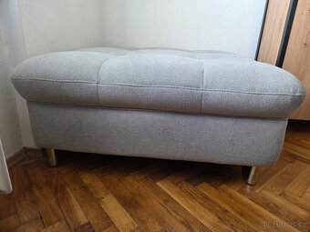 Šedý taburet GENUA - 2