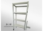 Hliníkový regál 5 polic - 2