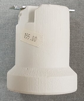 Velké porcelánové žárovkové objímky, 5ks - 2