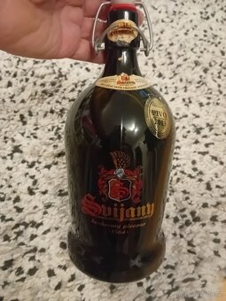 Pivní láhev džbánek 1l Svijany 2013, patentní uzávěr - 2