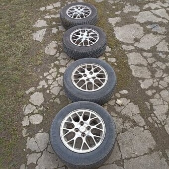 Litá originál kola Mitsubishi 4x100r14, pneu185/65R14 - 2