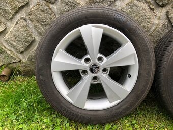 Alu kola Škoda Velorum 5x112 r16 na letních pneu - 2