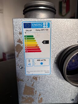 Potrubní ventilátor Dalap SPV 100 +regulátor otáček - 2