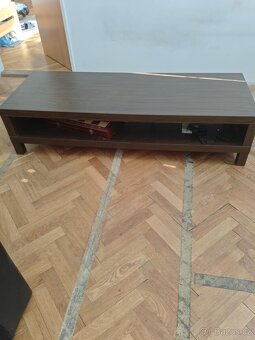 Konferenční stolek tmavě hnedý - 2