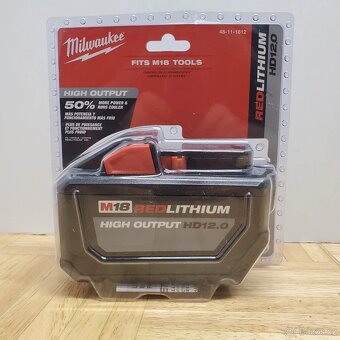 Nová AKU baterie Milwaukee M18 High Output 12.0 Ah
- 2