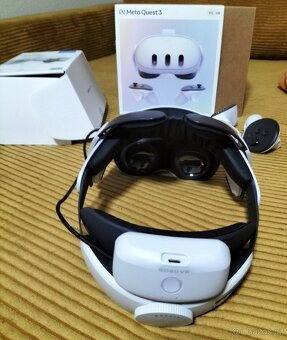Meta Quest 3 (512 GB) + Bobovr M3 Pro hlavový popruh - 2