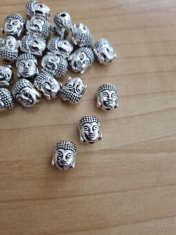 Kovové korálky - Buddha - 20 ks - 2