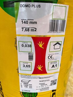 Minerální vata 140 mm 38,4m2 - 2