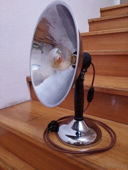 Retro chromovaná lampa reflektor - 2