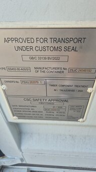 Světle šedý námořní kontejner – TOP stav - 2