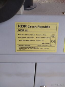 Pásová bruska Kdr - 2