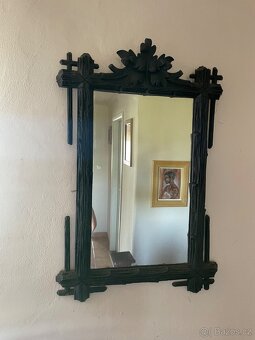 Historicky psaci stul + zrcadlo - 2