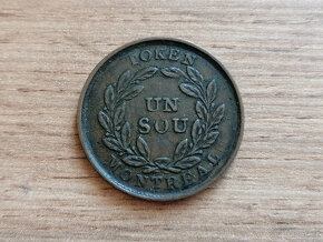 1 Sou 1835-1838 Bas Canada mince kolonie Dolní Kanada token - 2