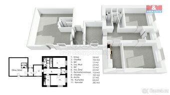 Pronájem kancelářského prostoru 123 m², Fulnek, ul.Palackého - 2