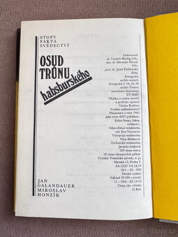 Osud trůnu habsburského (J. Galandauer, M. Honzík) - 2