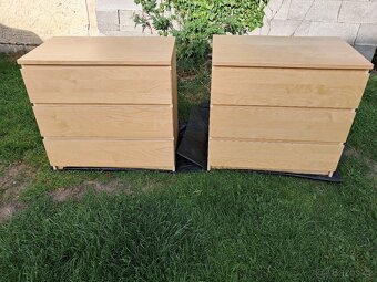 2x ikea komoda Malm bříza 3 zásuvky - 2