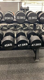 Profesionální jednoruční činky 12,5–50 kg (po 2,5 kg) - 2