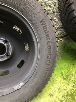 Prodám 2x zimní pneu Continental 195/65 R 15 T - 2